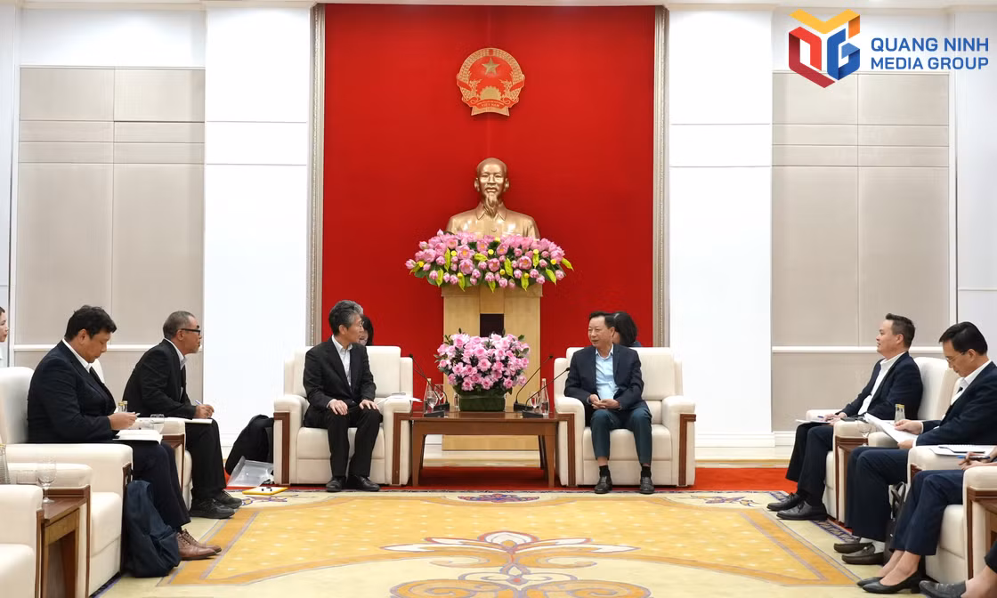 Lãnh đạo thành phố Quảng Ninh tiếp xã giao lãnh đạo Công ty Shin-Etsu Việt Nam