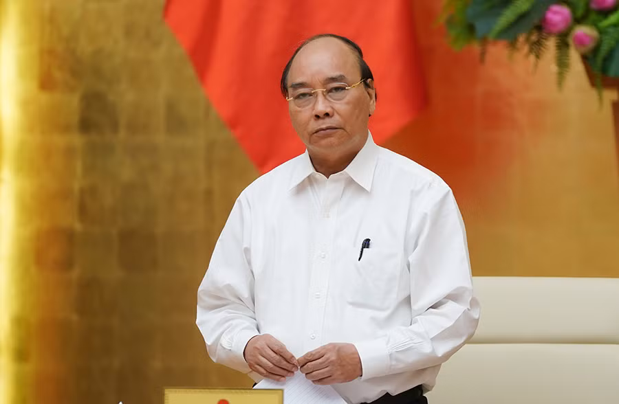 Yêu cầu Ủy ban nhân dân thành phố Đà Nẵng tổ chức triển khai khẩn trương, quyết liệt các chỉ đạo của Thủ tướng Nguyễn Xuân Phúc tại cuộc họp Thường trực Chính phủ về phòng, chống dịch COVID-19. Ảnh VGP