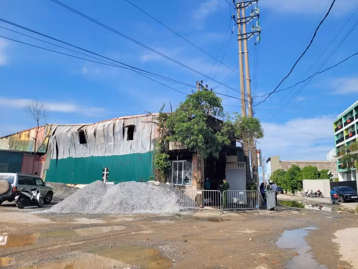 Căn nhà xảy ra hỏa hoạn - Ảnh: H.Q.