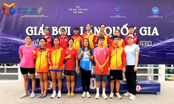 Quảng Ninh giành 15 huy chương tại Giải Bơi - Lặn quốc gia năm 2026