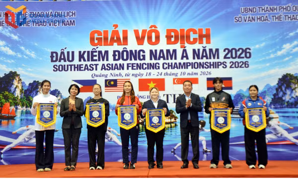 Gần 200 kiếm thủ tranh tài tại Giải vô địch Đấu kiếm Đông Nam Á 2026 ở Quảng Ninh