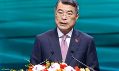 Thủ tướng Chính phủ Lê Minh Hưng phát biểu tại lễ công bố sản phẩm đạt Thương hiệu quốc gia Việt Nam lần thứ 10 năm 2026 - Ảnh: chinhphu.vn/Nhật Bắc