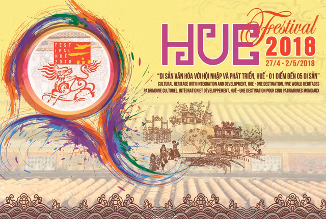 Công bố chủ đề và poster chính thức Festival Huế 2018 - ảnh 1 Poster chính thức của Festival Huế 2018 (Ảnh Ban tổ chức cung cấp).