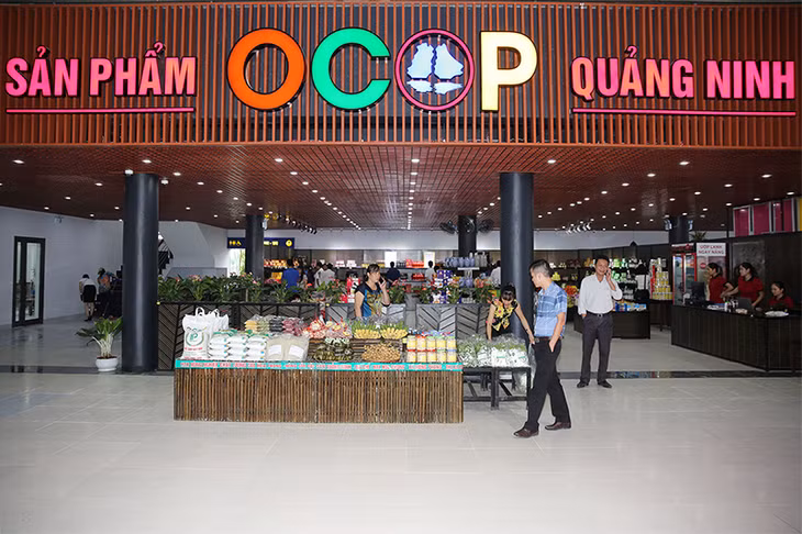Khu trưng bày giới thiệu sản phẩm OCOP.