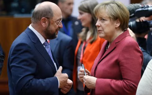 Hai ứng viên Martin Schulz và Angela Merkel là những đối thủ “một chín một mười” trong cuộc đua vào chức Thủ tướng Đức (Ảnh: Business Insider)