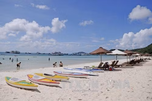 Điểm du lịch Bãi Sao (Phú Quốc). Ảnh: Lê Huy Hải/TTXVN