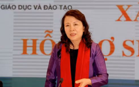 Thứ trưởng Bộ Giáo dục và Đào tạo Nguyễn Thị Nghĩa (Ảnh: Vietnamnet)