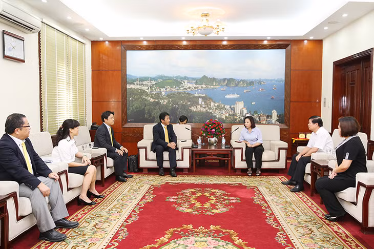 Quang cảnh buổi tiếp.
