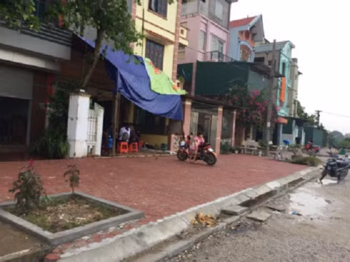 Khu vực gần nhà nữ cán bộ hợp tác xã nơi xảy ra sự việc.