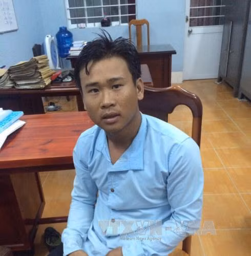 Đối tượng Trần Thanh My tại cơ quan Công an trưa 21/9. Ảnh: Huỳnh Thế Anh - TTXVN