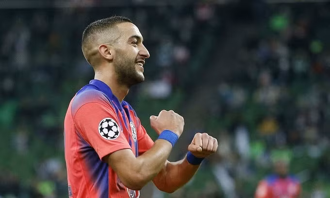 Ziyech ghi sáu bàn, kiến tạo bảy bàn trong 15 trận đá chính ở Champions League. Ảnh: Reuters