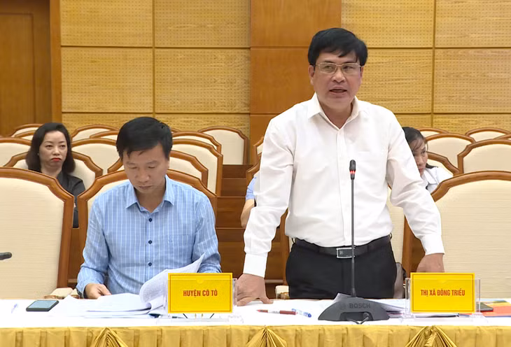 Lãnh đạo TX Đông Triều tham gia ý kiểm tại hội nghị