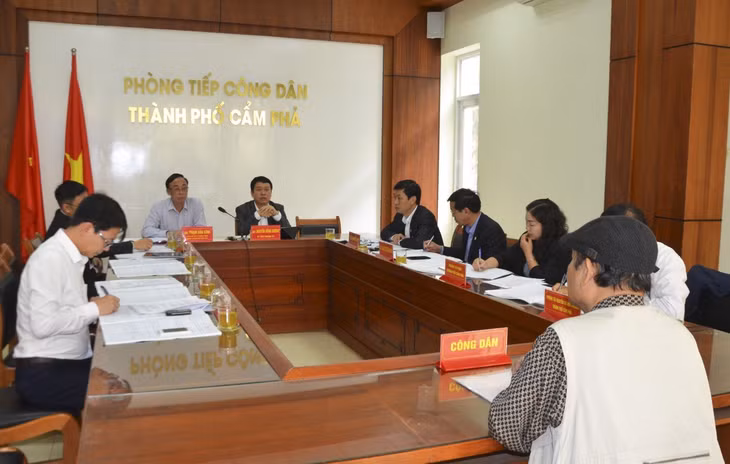 Một buổi tiếp công dân định kỳ của UBND TP Cẩm Phả.