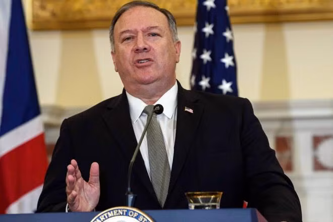Ngoại trưởng Mike Pompeo. (Ảnh: AP)