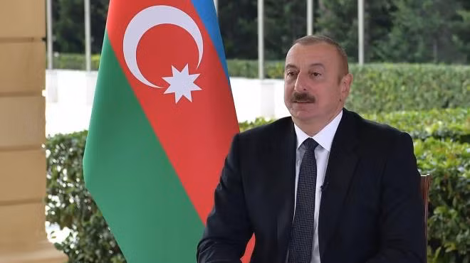 Tổng thống Azerbaijan Ilham Aliyev. (Ảnh: Nikkei)