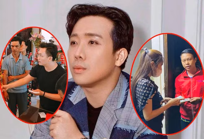 Trấn Thành chuyển 5,7 tỉ đồng nhờ MC Đại Nghĩa, Thủy Tiên, mẹ ca sĩ Hà Hồ hỗ trợ người dân miền Trung ẢNH: FBNV