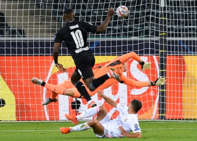  Thuram đã ghi hai bàn vào lưới Real Madrid hồi giữa tuần.