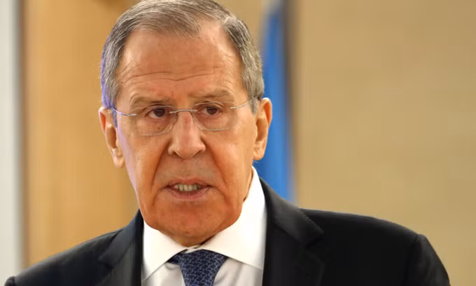 Ngoại trưởng Nga Sergei Lavrov dự cuộc họp của Hội đồng Nhân quyền Liên Hợp Quốc tại Geneva, Thụy Sĩ hồi tháng 2. Ảnh: Reuters.