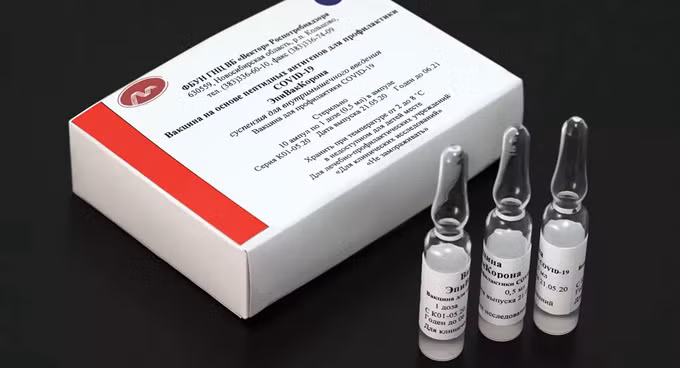 Vaccine EpiVacCorona của Viện Vector. Ảnh: Sputnik.