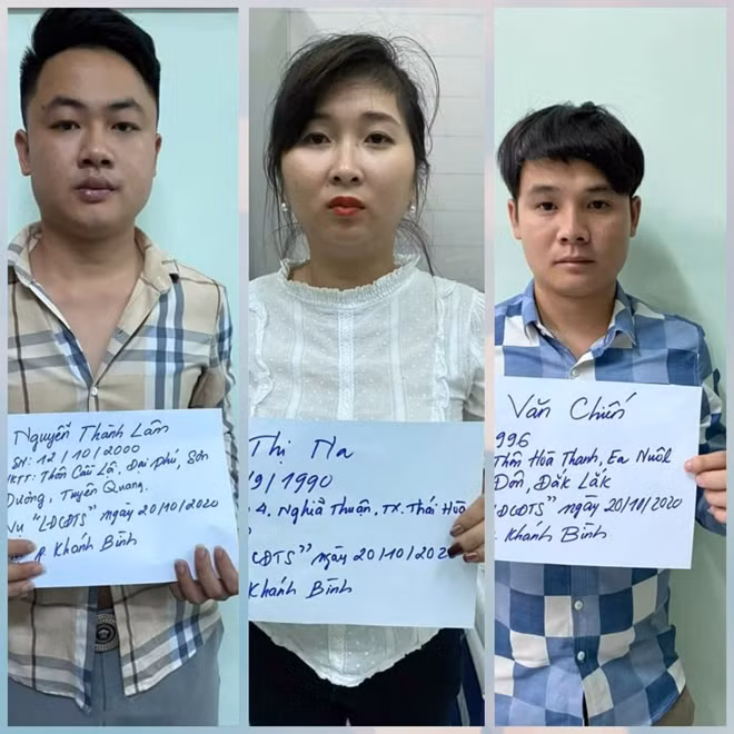 Các đối tượng có hành vi lừa đảo chiếm đoạt tài sản