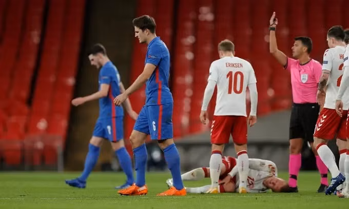 Maguire thể hiện phong độ tồi tệ ở Man Utd và tuyển Anh đầu mùa giải mới. Ảnh: Pool.