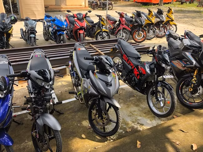 Phương tiện bị Công an huyện Đạ Huoai tạm giữ