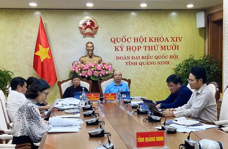 Quang cảnh tại điểm cầu Quảng Ninh.