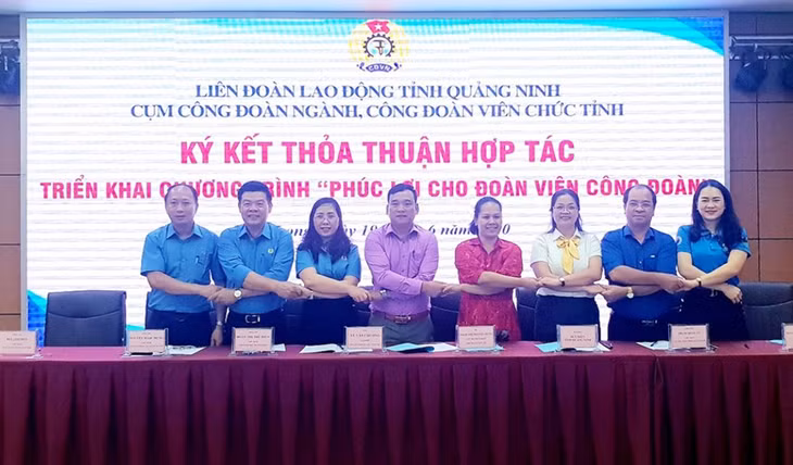 CĐVC tỉnh và các công đoàn ngành tổ chức ký kết thỏa thuận hợp tác triển khai chương trình 