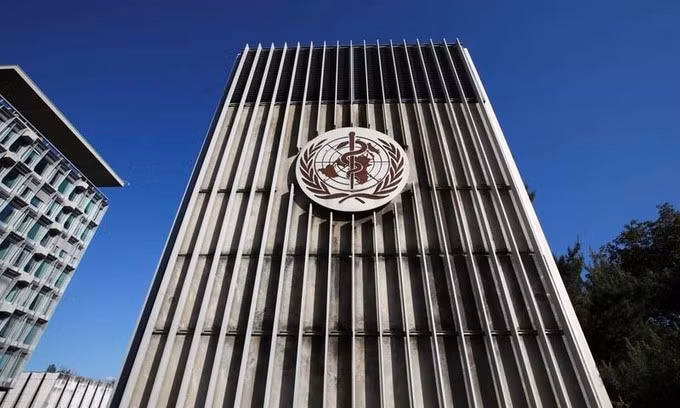 Trụ sở WHO tại Geneva, Thụy Sĩ, hôm 18/5. Ảnh: Reuters.