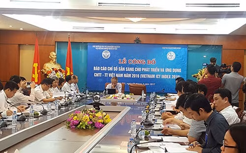 Lễ công bố chỉ số sẵn sàng cho phát triển ứng dụng công nghệ thông tin – truyền thông (Vietnam ICT Index 2016).