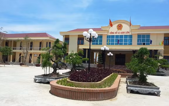 UBND xã Định Liên, huyện Yên Định, tỉnh Thanh Hóa, nơi ông Sỹ và ông Tuấn từng công tác.