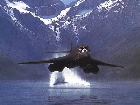 Máy bay ném bom B-1B.