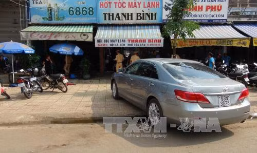 Hiện trường vụ tai nạn.