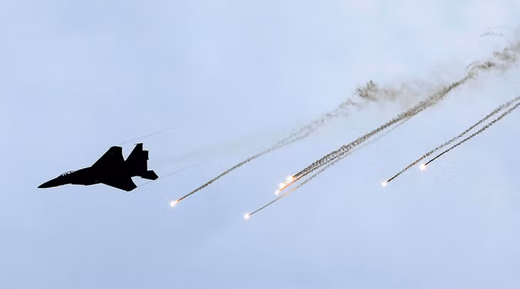 Chiến đấu cơ F-15 của không quân Israel.