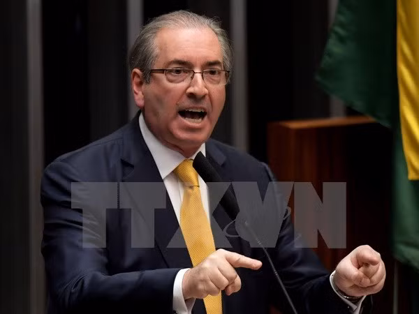 Cựu Chủ tịch Hạ viện Eduardo Cunha. (Ảnh: AFP/TTXVN)