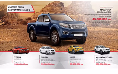 Chương trình ưu đãi tháng 3 của Nissan