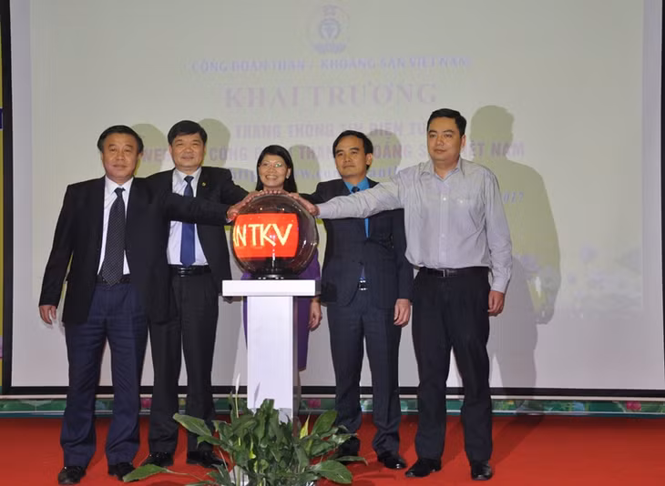 Khai trương trang thông tin điện tử Công đoàn TKV.