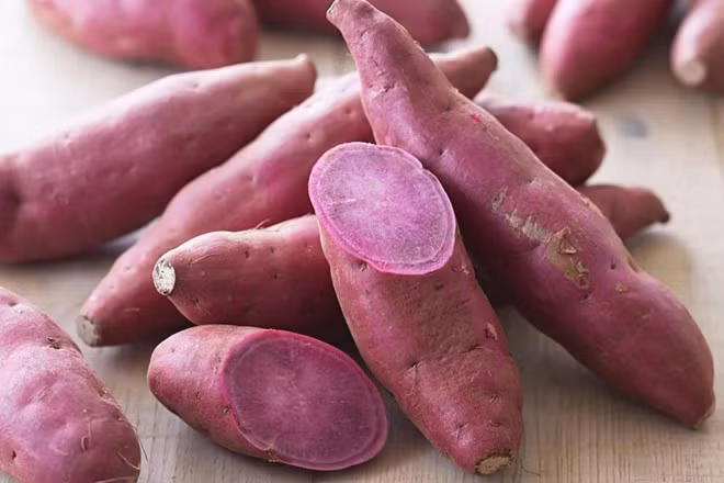 Khoai lang tím rất ngon, bổ dưỡng. Ảnh minh họa.