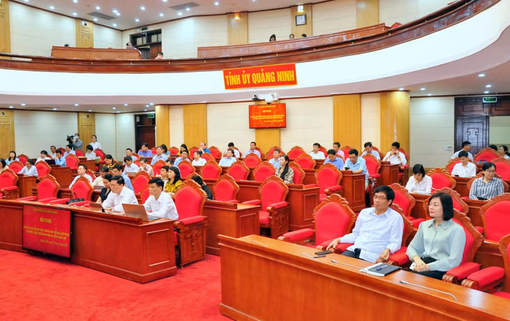 Các báo cáo viên cấp tỉnh tham gia hội nghị trực tuyến báo cáo viên toàn quốc do Ban Tuyên giáo Trung ương tổ chức tháng 9/2019. 