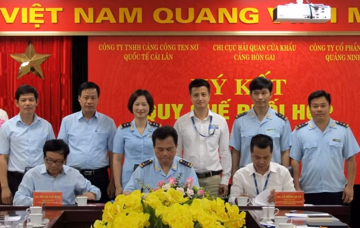Chi cục Hải quan cửa khẩu cảng Hòn Gai, Công ty cổ phần cảng Quảng Ninh và Công ty TNHH cảng container quốc tế Cái Lân
