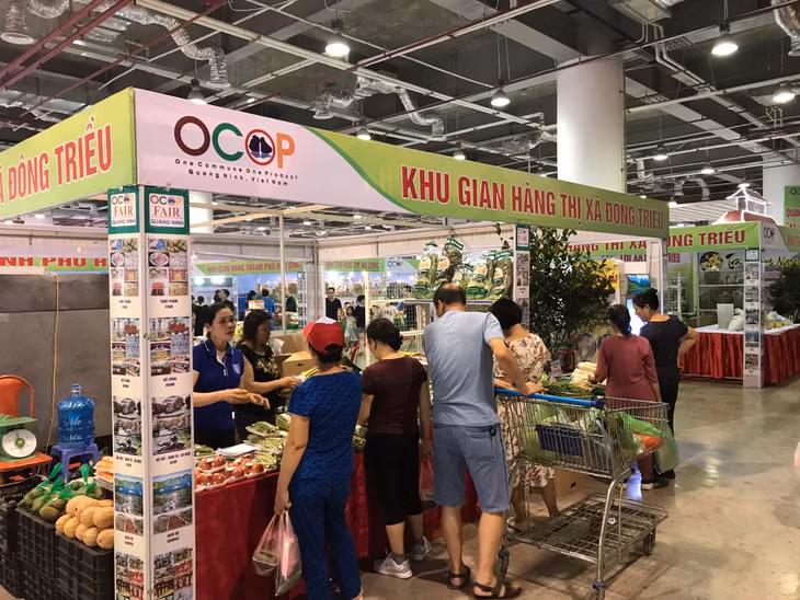 Các mặt hàng nông sản tại Hội chợ OCOP-Hè 2020 được người dân và du khách đặc biệt ưa chuộng. 