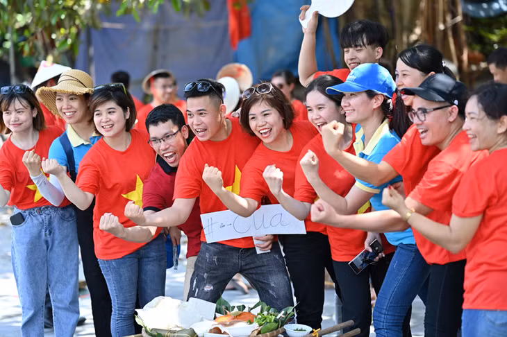 Nụ cười du khách khi tham gia chương trình