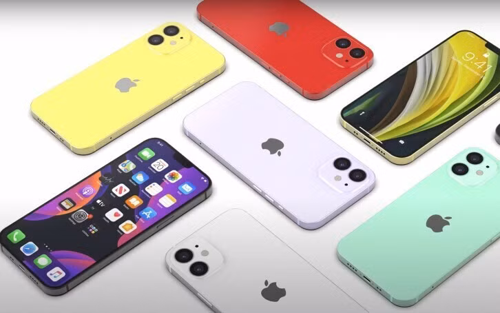 Một thiết kế concept về iPhone 12 với khung viền làm theo kiểu iPad Pro. Ảnh: GSM Arena.