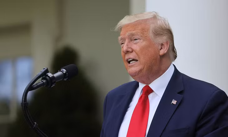 Tổng thống Mỹ Donald Trump tại cuộc họp báo ở Nhà Trắng hôm 26/5. Ảnh: Reuters.