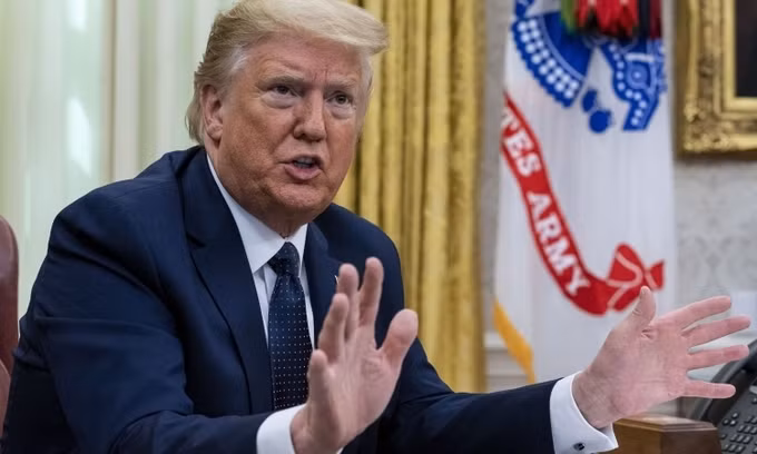 Tổng thống Mỹ Donald Trump tại Phòng Bầu dục, Nhà Trắng hôm 28/5. Ảnh: AFP.