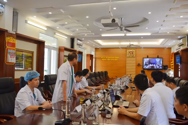 Hội chẩn từ xa giữa Bệnh viện Nhi Trung ương và Bệnh viện Sản Nhi Quảng Ninh.