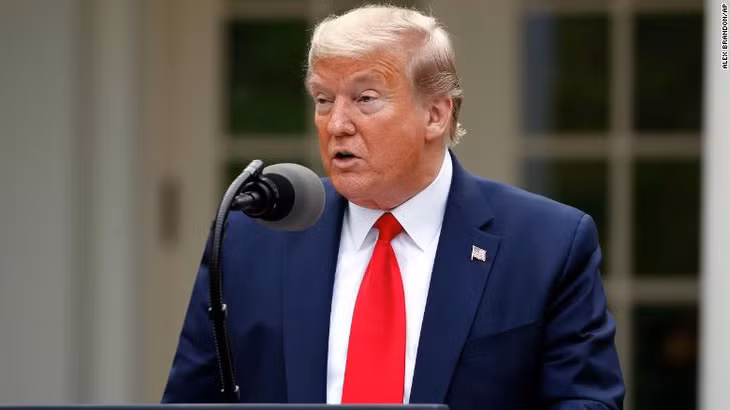 Tổng thống Trump. Ảnh: AP