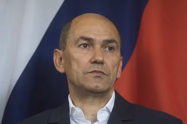 Thủ tướng Slovenia Janez Jansa. (Ảnh: AP)