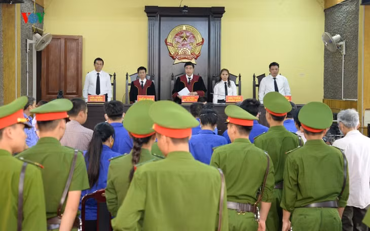 HĐXX tuyên các mức án với bị cáo.