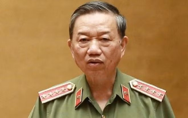 Bộ trưởng Bộ Công an Tô Lâm.